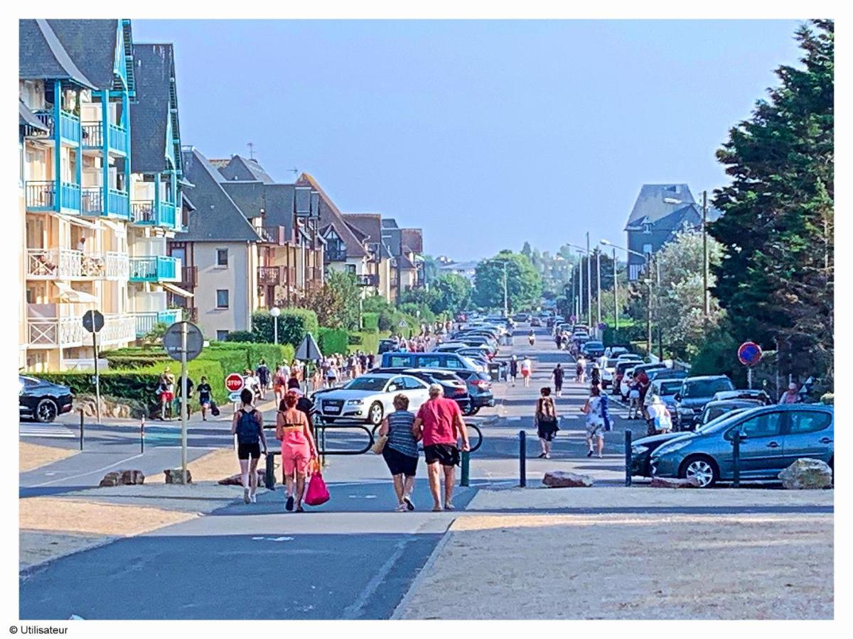 Cabourg, Appartement Plain Pied Avec Terrasse Acces Direct A La Plage Kültér fotó